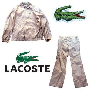 Lacoste Croc Logo Bomber Jacket Pants Set IZOD Lacoste Jacket Coat Windbreaker T